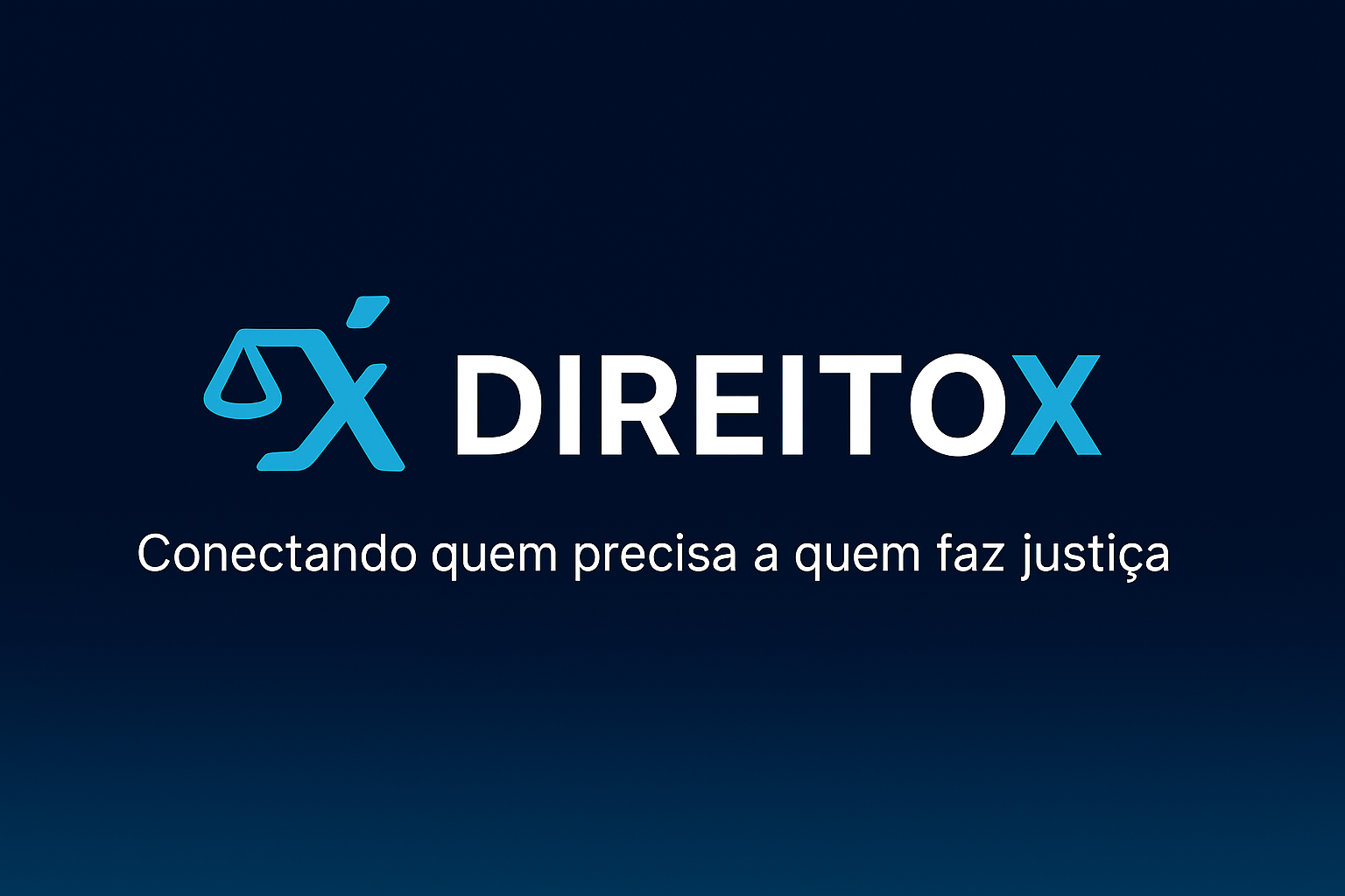 Banner com imagem institucional da plataforma DireitoX